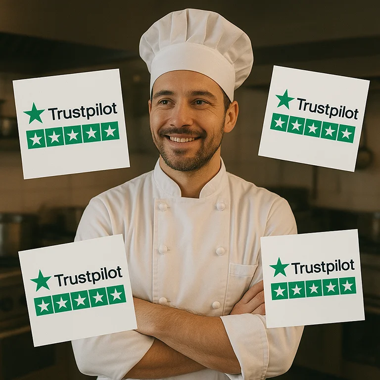 mejorar reseñas de Trutspilot restaurante